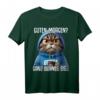 Guten Morgen? Ganz dünnes Eis! Lustiges Kaffee Spruch T-Shirt für Morgenmuffel, Schichtarbeiter & Katzenliebhaber