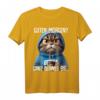 Guten Morgen? Ganz dünnes Eis! Lustiges Kaffee Spruch T-Shirt für Morgenmuffel, Schichtarbeiter & Katzenliebhaber