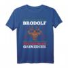 Lustiges Weihnachts-T-Shirt 'Brodolf the Red Nose Gainzdeer' – Originelles Geschenk für Weihnachtsliebhaber & Weihnachtsmarktbesucher