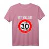 30. Geburtstag T-Shirt Geschenk Mit Vollgas In Die 30er Zone - Lustiges Geburtstagsshirt für Männer