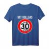 30. Geburtstag T-Shirt Geschenk Mit Vollgas In Die 30er Zone - Lustiges Geburtstagsshirt für Männer