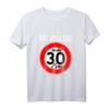 30. Geburtstag T-Shirt Geschenk Mit Vollgas In Die 30er Zone - Lustiges Geburtstagsshirt für Männer