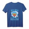 Ballonfahrer Langarmshirt mit Spruch 'Oben Nervt Niemand' – Perfektes Geschenk für Heißluftballonfahrer zum Vatertag, Weihnachten & zur nächsten Ballonfahrt