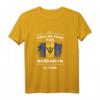 Have No Fear The Barbadian Is Here Halloween Barbados Flag Langarmshirt – Stolz auf deine Wurzeln, perfektes Kostüm und Geschenk