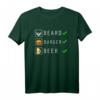 Herren Bart Burger Bierliebhaber Lustig Checkliste Design T-Shirt - Perfektes Geschenk für Grill- und Fast-Food-Fans