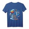 Grafische Collage T-Shirt für Basketball-, Gaming- und Musikfans – Das perfekte Geschenk für Hobby-Enthusiasten
