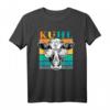 Lustiges Retro Kuh T-Shirt mit Sonnenbrille – Coole Bauernhof Mode für Landwirte & Tierliebhaber, Geschenkidee für Kuhliebhaber