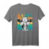 Lustiges Retro Kuh T-Shirt mit Sonnenbrille – Coole Bauernhof Mode für Landwirte & Tierliebhaber, Geschenkidee für Kuhliebhaber