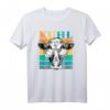 Lustiges Retro Kuh T-Shirt mit Sonnenbrille – Coole Bauernhof Mode für Landwirte & Tierliebhaber, Geschenkidee für Kuhliebhaber