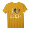 Ich liebe Belgisches Bier Belgien Flagge Oktoberfest Trinken T-Shirt – Perfektes Geschenk für Bierliebhaber und Oktoberfest-Fans