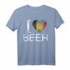 Ich liebe Belgisches Bier Belgien Flagge Oktoberfest Trinken T-Shirt – Perfektes Geschenk für Bierliebhaber und Oktoberfest-Fans