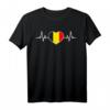 Belgien Heartbeat T-Shirt – Humorvolles patriotisches Geschenk für Belgien-Fans