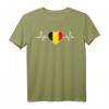 Belgien Heartbeat T-Shirt – Humorvolles patriotisches Geschenk für Belgien-Fans
