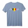 Belgien Heartbeat T-Shirt – Humorvolles patriotisches Geschenk für Belgien-Fans