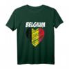 Belgien Flagge T-Shirt mit Herz, 'I love Belgium' - Patriotisches Shirt für Damen und Herren, Souvenirs & Geschenk für Belgien-Liebhaber