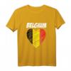 Belgien Flagge T-Shirt mit Herz, 'I love Belgium' - Patriotisches Shirt für Damen und Herren, Souvenirs & Geschenk für Belgien-Liebhaber