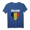 Belgien Flagge T-Shirt mit Herz, 'I love Belgium' - Patriotisches Shirt für Damen und Herren, Souvenirs & Geschenk für Belgien-Liebhaber