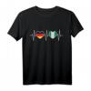 Deutschland und Nigeria Flaggen T-Shirt – Stolz auf doppelte Staatsbürgerschaft, Herzdesign für Integration & Gastfreundschaft