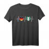 Deutschland und Nigeria Flaggen T-Shirt – Stolz auf doppelte Staatsbürgerschaft, Herzdesign für Integration & Gastfreundschaft