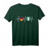Deutschland und Nigeria Flaggen T-Shirt – Stolz auf doppelte Staatsbürgerschaft, Herzdesign für Integration & Gastfreundschaft
