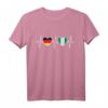 Deutschland und Nigeria Flaggen T-Shirt – Stolz auf doppelte Staatsbürgerschaft, Herzdesign für Integration & Gastfreundschaft