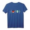 Deutschland und Nigeria Flaggen T-Shirt – Stolz auf doppelte Staatsbürgerschaft, Herzdesign für Integration & Gastfreundschaft