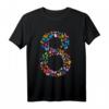 8. Geburtstag Mädchen Schmetterling T-Shirt – Süßes Geburtstagsoutfit für kleine Schmetterlingsfans, perfekt zum 8. Geburtstag