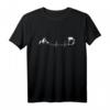 Berge und Bier Herzschlag T-Shirt für Wanderer und Bergliebhaber – Lustiges Motiv für Bergsteigen & Outdoor-Genuss