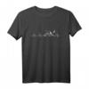 Wandern und Klettern Alpen Berge Herzschlag EKG Frequenz T-Shirt – Perfekt für Bergliebhaber & Outdoor-Enthusiasten