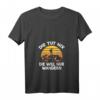 Damen Wandert-Shirt mit V-Ausschnitt - Lustiger Spruch 'Die Tut Nix Die Will Nur Wandern' für Bergsteigerinnen & Wandererinnen