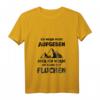 Damen Bergsteiger T-Shirt mit V-Ausschnitt - Ich werde nicht aufgeben, aber ich werde Fluchen Bergsteiger Motiv für Wandern, Klettern & Bergsteigen