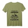 Damen Bergsteiger T-Shirt mit V-Ausschnitt - Ich werde nicht aufgeben, aber ich werde Fluchen Bergsteiger Motiv für Wandern, Klettern & Bergsteigen