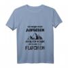 Damen Bergsteiger T-Shirt mit V-Ausschnitt - Ich werde nicht aufgeben, aber ich werde Fluchen Bergsteiger Motiv für Wandern, Klettern & Bergsteigen