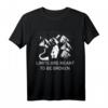 Bergsteiger Wanderer T-Shirt für Outdoor-Fans - Geschenk für Wanderfreunde und Bergsteiger mit Motiv 'Limits are meant to be broken'