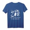 Bergsteiger Wanderer T-Shirt für Outdoor-Fans - Geschenk für Wanderfreunde und Bergsteiger mit Motiv 'Limits are meant to be broken'