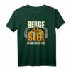 Berge und Bier - Darum bin ich hier | Lustiges Wanderer & Bergsteiger T-Shirt für Outdoor- und Bierliebhaber
