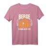 Berge und Bier - Darum bin ich hier | Lustiges Wanderer & Bergsteiger T-Shirt für Outdoor- und Bierliebhaber