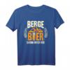 Berge und Bier - Darum bin ich hier | Lustiges Wanderer & Bergsteiger T-Shirt für Outdoor- und Bierliebhaber