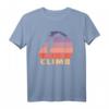 Climb | Bergsteiger und Kletter T-Shirt mit Vintage Sonnenuntergang – Perfekt als Geschenk für Kletterer, Bergsteiger & Abenteuerliebhaber