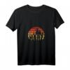 Damen Harz EKG Wandern T-Shirt mit V-Ausschnitt – Geschenk für Wanderer & Bergsteiger, Brocken-Liebhaber & Naturliebhaber im Harz