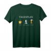 Tagesplan Kaffee Wandern Bier Trinken Bergsteiger T-Shirt – Lustiges Outdoort-Shirt für Wanderer, Kletterer & Naturabenteurer als Geschenk