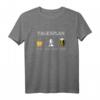 Tagesplan Kaffee Wandern Bier Trinken Bergsteiger T-Shirt – Lustiges Outdoort-Shirt für Wanderer, Kletterer & Naturabenteurer als Geschenk