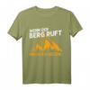 Lustiges Wander T-Shirt mit Spruch 'Wenn der Berg ruft muss ich gehen' – Perfektes Geschenk für Wanderer und Bergsteiger