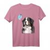 Berner Sennenhund Schmetterling T-Shirt – Süßes Hundemotiv für Hundeliebhaber, Damen & Herren, Perfektes Geschenk für Berner Sennenhund Fans