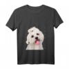 Damen Bichon Malteser Shirt Hund Mama Papa Welpe - Süßes Bichon Frisé T-Shirt für Weihnachten, Hundeliebhaber & Bichon Fans