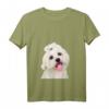 Damen Bichon Malteser Shirt Hund Mama Papa Welpe - Süßes Bichon Frisé T-Shirt für Weihnachten, Hundeliebhaber & Bichon Fans