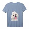 Damen Bichon Malteser Shirt Hund Mama Papa Welpe - Süßes Bichon Frisé T-Shirt für Weihnachten, Hundeliebhaber & Bichon Fans