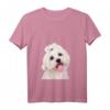 Damen Bichon Malteser Shirt Hund Mama Papa Welpe - Süßes Bichon Frisé T-Shirt für Weihnachten, Hundeliebhaber & Bichon Fans