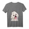 Damen Bichon Malteser Shirt Hund Mama Papa Welpe - Süßes Bichon Frisé T-Shirt für Weihnachten, Hundeliebhaber & Bichon Fans
