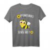 Bienen Honig Imker - Lustiges Optimismus umgedreht Sumsi mit Po T-Shirt für Bienen- und Honigliebhaber, Imker & Naturfreunde
